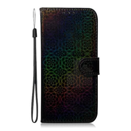 Flip Étui Pour Realme C63 Cuir Pu Premium Paillettes Colorées Suppo... on Productcaster.