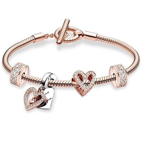 Bracelets À Breloques De Style Romantique Pour Femmes Et Couples,Br... on Productcaster.