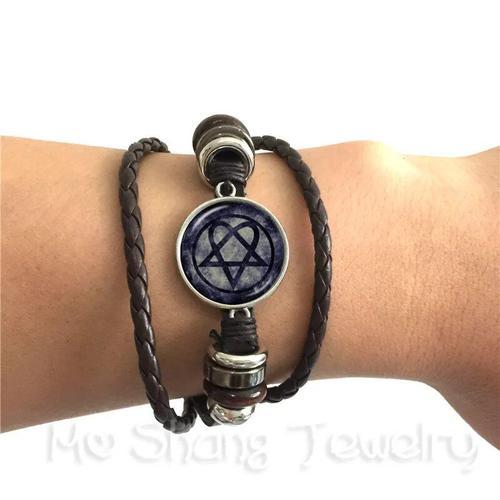 Bracelet En Verre Pentagramme Naturel,Pendentif Gothique,Satanisme,... on Productcaster.