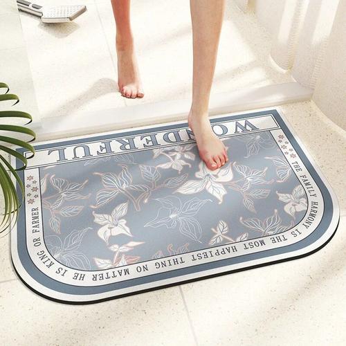 Tapis de Bain Absorbant en Terre de Diatomées,Bouquet Ovale,vaccage... on Productcaster.