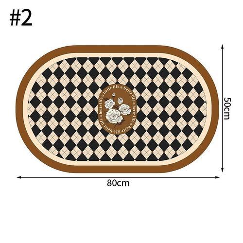 Tapis De Toilette En Forme De U En Polymères Non Ald,Tapis Absorban... on Productcaster.