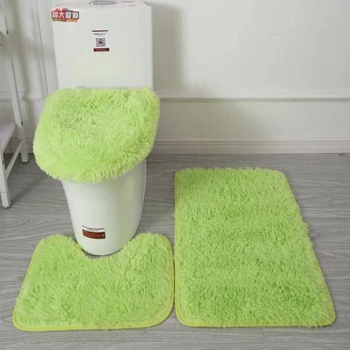 Ensemble De 3 Pièces De Tapis De Bain En Polymère Doux,Non Ald,Pour... on Productcaster.