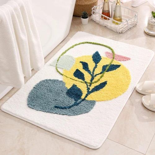 HORugs-Tapis de Sol en Microcarence pour Baignoire,Feuilles Abstrai... on Productcaster.