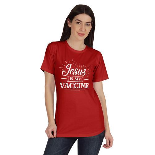 Inkmeso Jesus Is My Col T-Shirt D'quipage Femme Vaxxer on Productcaster.