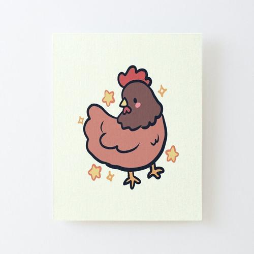 Canevas imprimer Art de poulet brun Impression sur toile DIY instal... on Productcaster.