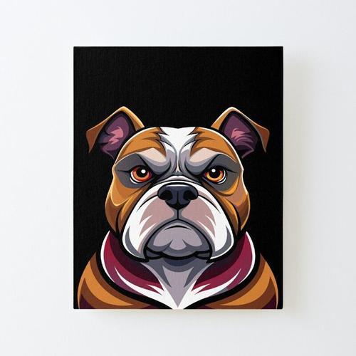 Canevas imprimer bouledogue sérieux Impression sur toile DIY instal... on Productcaster.