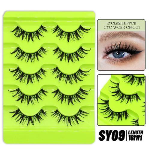 Manga Lashes Fluffy Cat Eye Eyes,3d Natural Soft,Cross Fissuraminan... on Productcaster.