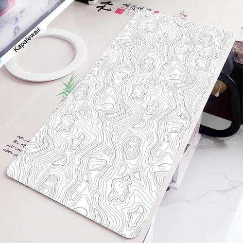 Tapis de souris de jeu en polymère de bureau noir et blanc,grand ta... on Productcaster.