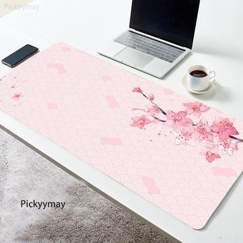 Tapis de souris en fleurs de cerisier roses,accessoire de jeu,clavi... on Productcaster.