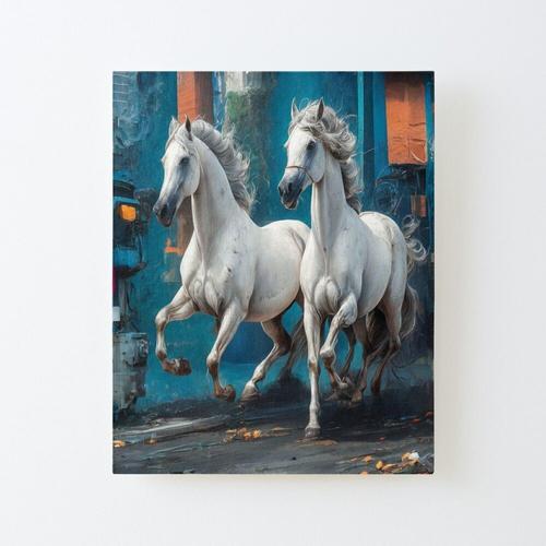 Canevas imprimer chevaux blancs Sans cadre 40x50cm DIY installer on Productcaster.