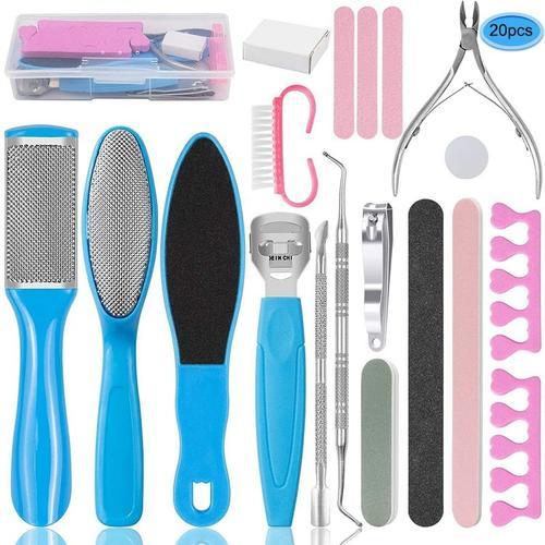 20pcs Boîte - Kit De Pédicure Professionnel, Outil De Soins Des Pie... on Productcaster.