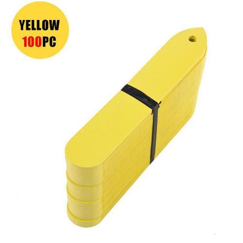 Jaune - Étiquettes En Plastique Pour Plantes De Jardin, 100 Pièces,... on Productcaster.