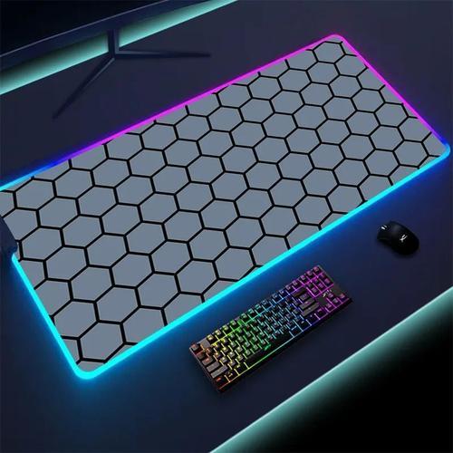 Grand tapis de souris géométrique RVB,sous-tapis de souris de jeu,L... on Productcaster.