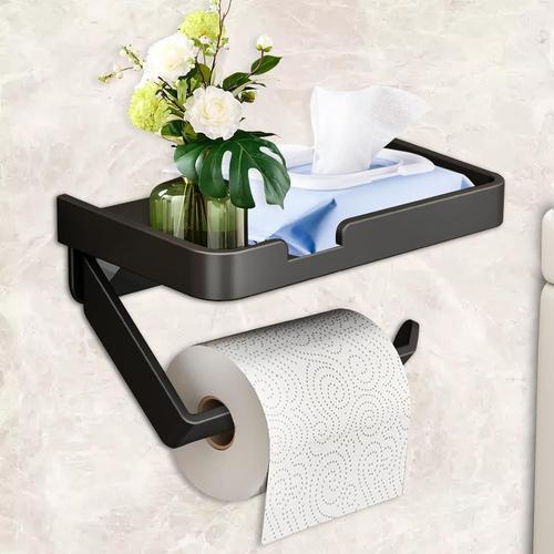 Noir Oblique Noir Oblique Porte-rouleau de papier toilette sans p... on Productcaster.