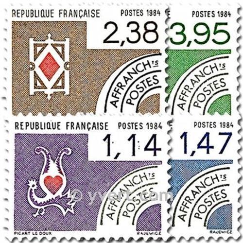 Cartes À Jouer Série Complète Année 1984 Timbres Préoblitérés N° 18... on Productcaster.