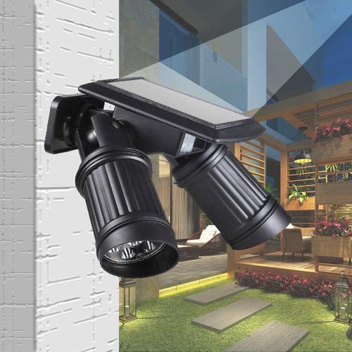 Spot Solaire Exterieur, Double Source Lumineuse Lampe Jardin Solair... on Productcaster.