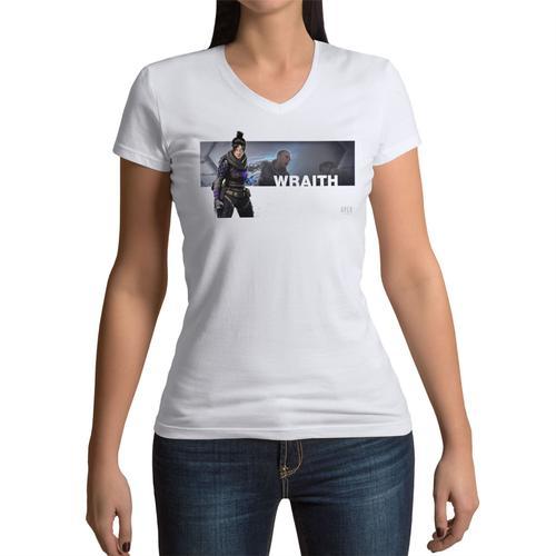 T-Shirt Femme Col V Apex Legends Wraith Battle Royale Jeux Video on Productcaster.