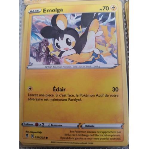 Emolga Epée Bouclier Evolution Céleste 57/203 on Productcaster.