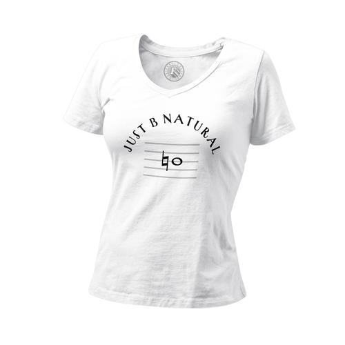 T-Shirt Femme Col V Just B Natural Musique Musicien Instrument Solf... on Productcaster.