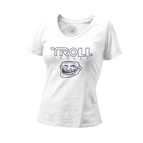 T-Shirt Femme Col V Troll Legacy Parodie Film Science Fiction Meme on Productcaster.