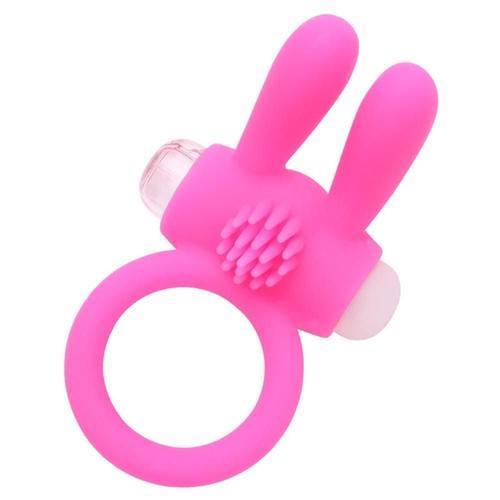 Anneau Vibrant Silicone Rose Avec Oreilles De Lapin - Cor-003pnk on Productcaster.