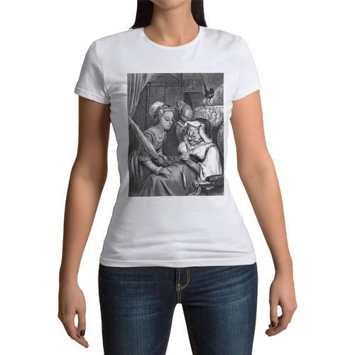 T-Shirt Femme Col Rond La Belle Au Bois Dormant Gustave Dore Conte ... on Productcaster.