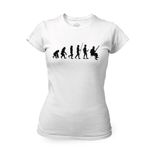 T-Shirt Femme Col Rond Evolution Basson Vent Orchestre Instrument M... on Productcaster.