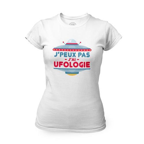 T-Shirt Femme Col Rond J'peux Pas J'ai Ufologie Ovni Extraterreste ... on Productcaster.