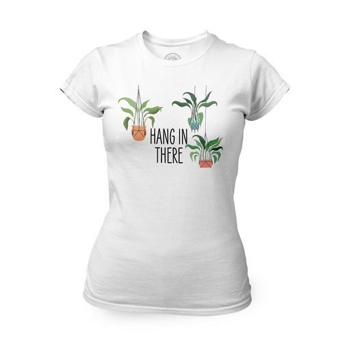 T-Shirt Femme Col Rond Plantes Pot Jardinage on Productcaster.