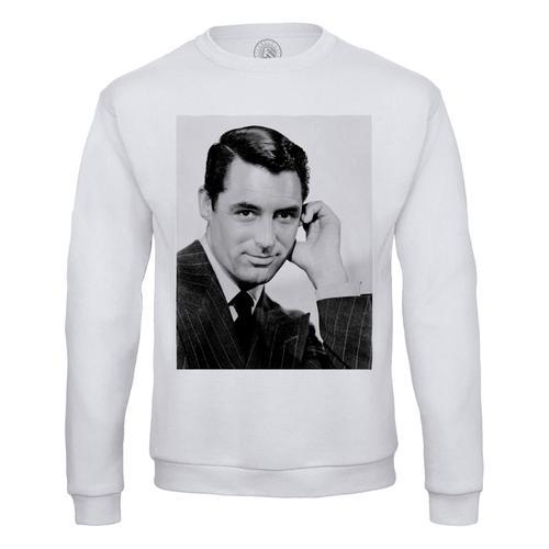 Sweat Shirt Homme Cary Grant Acteur Celebrite Hollywood Vintage on Productcaster.