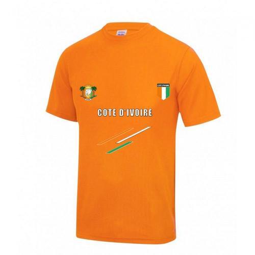 Maillot De Foot Côte Ivoire Homme Orange on Productcaster.