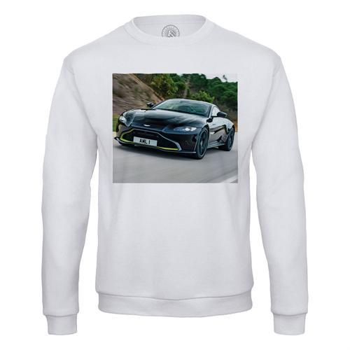 Sweat Shirt Homme Voiture De Sport Moderne Sublime Course Route Noir on Productcaster.