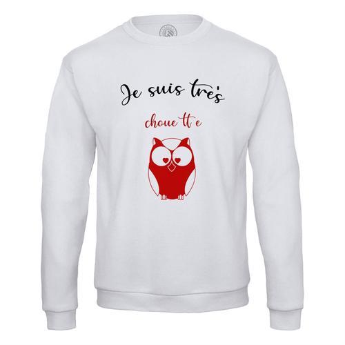 Sweat Shirt Homme Je Suis Tres Chouette Humour Mignon Hibou on Productcaster.