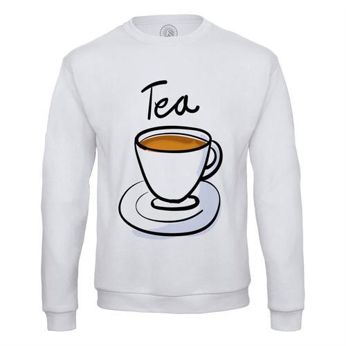 Sweat Shirt Homme The Tasse De The Dessin Art Work Tea on Productcaster.