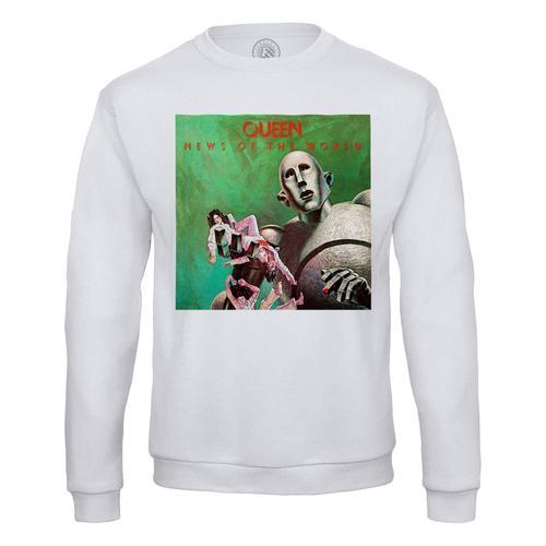 Sweat Shirt Homme Queen Freddy Mercury News Of The World Album Cove... on Productcaster.