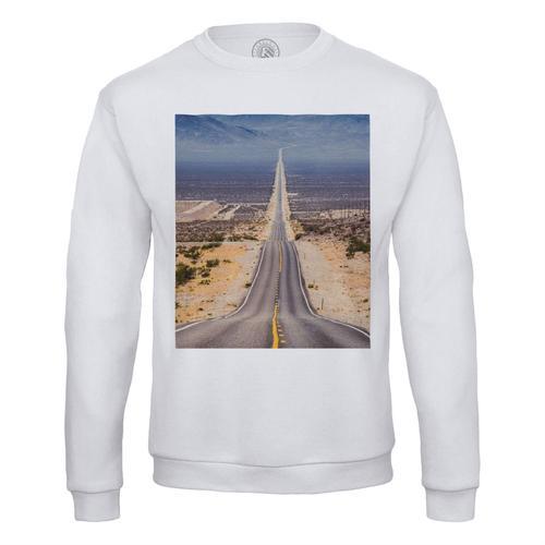 Sweat Shirt Homme Route 66 Etats Unis Bikers Mythique Desert on Productcaster.