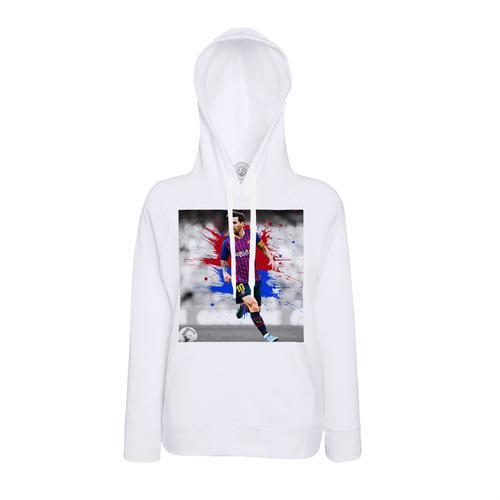 Sweat À Capuche Leo Messi Barcelone Football Star Artwork Buteur Ar... on Productcaster.