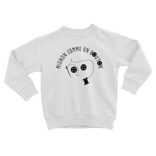 Sweatshirt Enfant Mignon Comme Un Bouton Poupée Halloween on Productcaster.