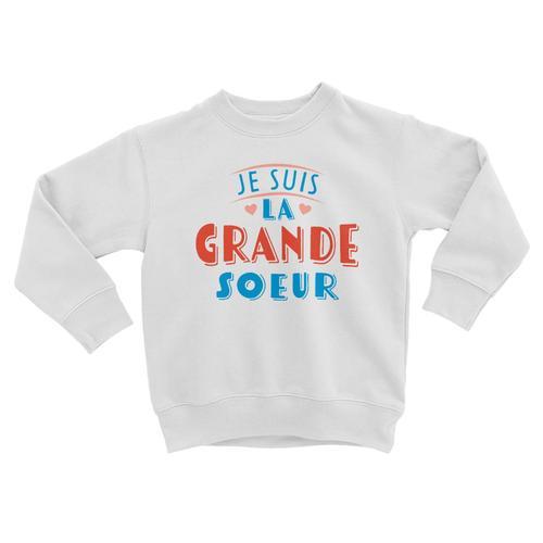 Sweatshirt Enfant Je Suis La Grande Soeur - Famille Fille Enfant on Productcaster.