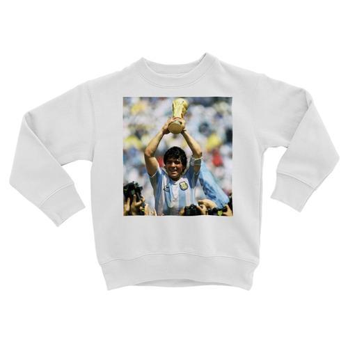 Sweatshirt Enfant Diego Maradona 10 Argentine Football Trophé Coupe... on Productcaster.