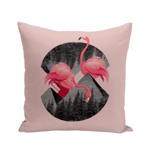 Housse De Coussin 40x40 Cm Flamand Rose Pyramides Egypte Collage Ar... on Productcaster.