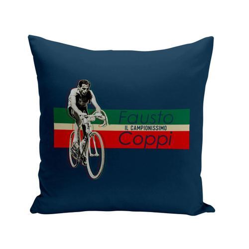 Coussin 40x40 Cm Fausto Coppi Vintage Vélo France Cyclisme Tour on Productcaster.