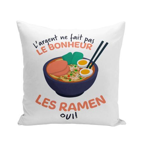 Coussin 40x40 Cm Ramen - L'argent Ne Fait Pas Le Bonheur Japon on Productcaster.