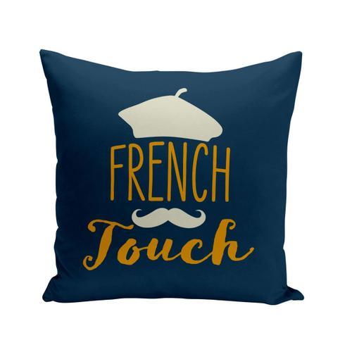 Coussin 40x40 Cm French Touch Française Cliché Moustache Béret on Productcaster.