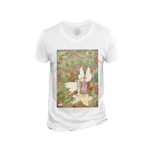 T-Shirt Homme Col V La Petite Poucette Les Contes D'andersen Illust... on Productcaster.