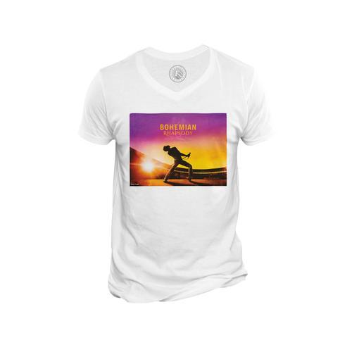 T-Shirt Homme Col V Queen / Freddie Mercury / Bohemian Rapsody / Ja... on Productcaster.