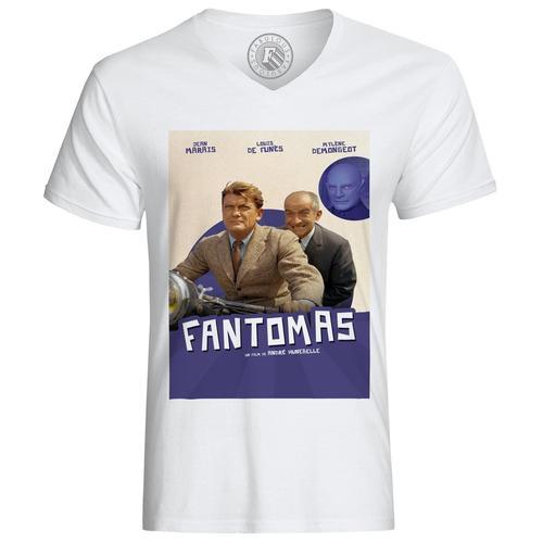 T-Shirt Homme Vieille Affiche Française De Film Fantomas Rétro Post... on Productcaster.