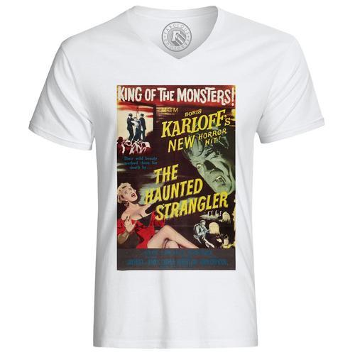 T-Shirt Homme Vieille Affiche Anglaise De Film The Haunted Strangle... on Productcaster.