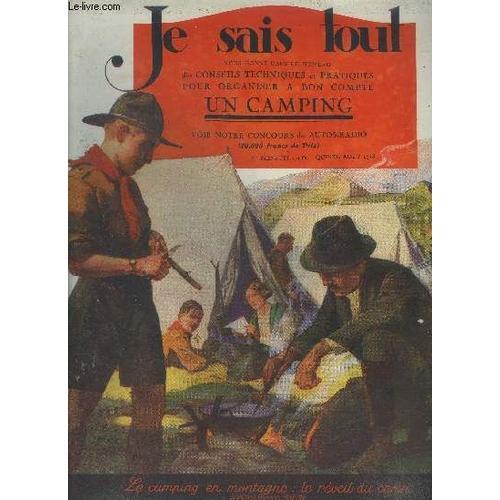 Je Sais Tout 15 ,Aout 1923 :Comment Pratiquer Le Camping- Un Poste ... on Productcaster.