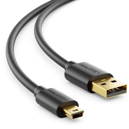 Noir Noir 1,5m Mini USB 2.0 Cable Haute Vitesse - Cable de Charge &... on Productcaster.